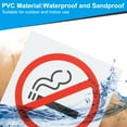 thumbnail image 3 of Uxcell 3.9"x3.9" No Smoking Signs No Vaping Sign No Smoking Symbol Weatherproof 6 Pack, 3 of 7