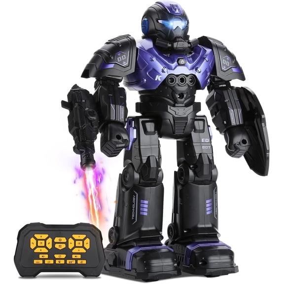 RC Robot Toys for Kids 3 4 5 6 7 8, Smart Programmable Robot with Gesture Sensing, Remote Control Robot for Boys Girls Age 3 4 5 6 7 8-12, Rechargeable