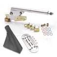 thumbnail image 1 of Floor Mount Emergency Parking Brake, Grey Boot & Silver Trim Ring, 1 of 1