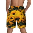 thumbnail image 4 of Fotbe Flower Bush Sunflower Men’s Swim Trunks Quick Dry Swim Shorts Board Shorts with Mesh Lining-X-Large, 4 of 9