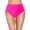 Z1-Hot Pink, variant on Women's High Waisted Bikini Bottoms, Duoif Tummy Control Ruched Bathing Suit Womens Swim Bottoms Black L