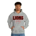thumbnail image 6 of Unisex Heavy Blend™ Hooded Sweatshirt Lions Football Red Hoodie, 6 of 9
