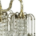 thumbnail image 3 of Two Tier Crystal and Brass Hanging Chandelier Light, 3 of 4