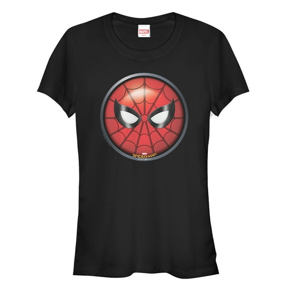 Junior's Marvel Spider-Man: Homecoming Circle Logo  Graphic Tee Black X Large