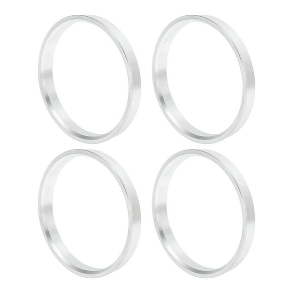 Unique Bargains Car Wheel Hub Centric Rings OD 79.6mm to ID 72.6mm Wheels Center Shaft Shock Absorbing Hubrings Aluminium Alloy Silver Tone Durable