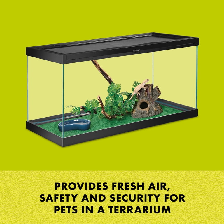 Zilla, Fresh Air Screen Cover, 36 x 18 inches, Durable Black Wire