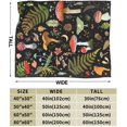thumbnail image 3 of Mushroom Flannel Fleece Bed Blanket Throw Blanket Lightweight Cozy Plush Blanket for Bedroom Living Rooms Sofa Couch 80"X60", 3 of 5