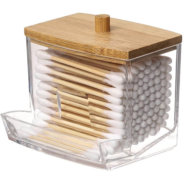 Cotton Swab Pads Holder, Cotton Buds Ball Dispenser, Bathroom