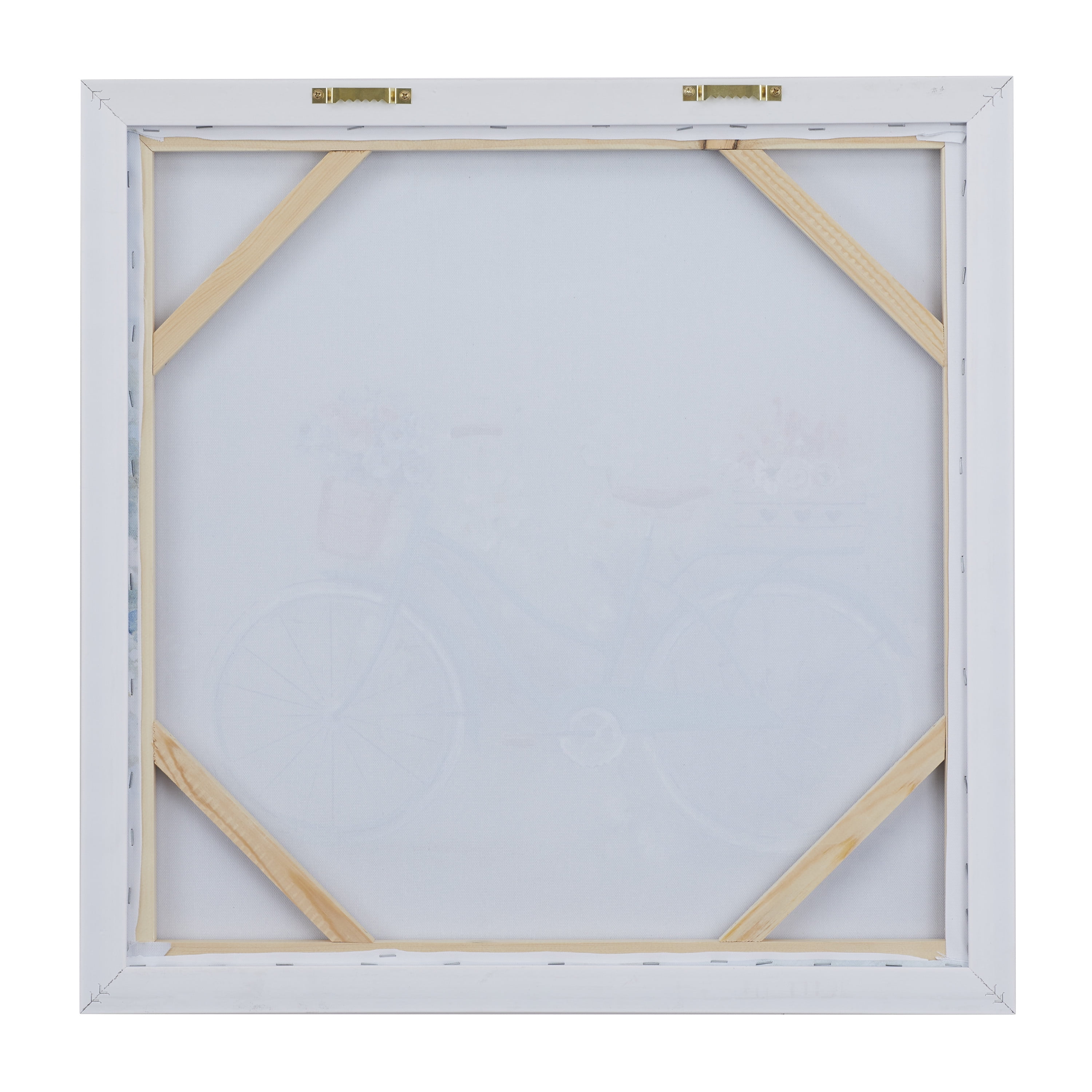 23" x 24" Bike Framed Wall Art with Tan Frame, by DecMode