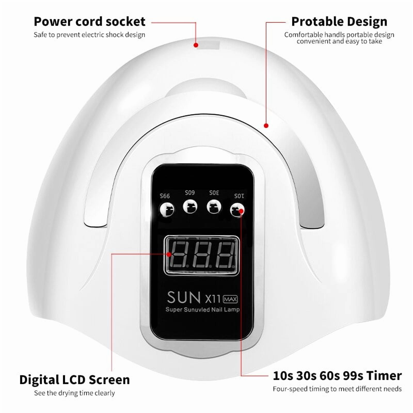 515 SUN X11 MAX Professional Nail Drying Lamp  Manicure 280W Nails Gel Polish Drying Machine with Auto Sensor UV  Nail Lamp