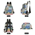 thumbnail image 4 of FORMRS Mini Backpack Purse for Women Travel Daypack Casual Shoulder Bag, Seaside Leaves, 4 of 7