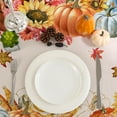 thumbnail image 4 of Thanksgiving Tablecloth 60x84 Inch Rectangle - Thanksgiving Party Decorations - Water Resistant Sunflower Fall Table Cloth Rectangle for Home, Indoor, 4 of 6