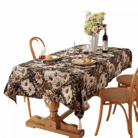 

Tablecloth Blend Fall rectangleTablecloth Handblock Print RectangleTable Cover for Kitchen Dining Linen I Parties Thanksgiving Christmas Wedding Table Cloth Decor(62inche)(62inche)