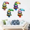 thumbnail image 3 of sunsanly Metal Toucan Wall Decoration Home Office Living Room Indoor Outdoor Wall Art Big Mouth Bird Hanging Ornament Pendant Iron Craft, 3 of 8