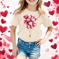 thumbnail image 2 of Shadoumai Shirts for Girls 10-12 Funny Shamrock Round Neck Short Sleeve T Shirt Funny Gentleman Tops T-Shirts Toddler To Big Kid, 2 of 4