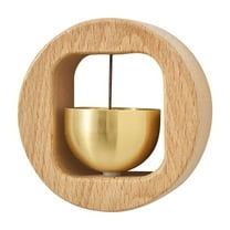 Magnetic Wooden Doorbell Door, Type Dopamine Wind Chime Magnetic Entrance Reminder, Crafted from Natural Wood