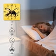 thumbnail image 4 of Square Wall Clock,Render Of Bee Isolated On Yellow BackgSquare,Silent Non-Ticking Wall Clock Decor for Home Office Kitchen Living Room Bedroom(14inch), 4 of 4