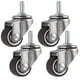 thumbnail image 1 of Rueda Giratoria De 4 Piezas, Ruedas para Muebles con Vástago De 25 Mm En M615, Ruedas Giratorias De Goma, para Carros, Carros, Cuna, Gabinete, Mesa, Capacidad De Carga De 15 Kg Por Rueda, 1 of 5