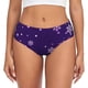 thumbnail image 1 of Fotbe Crystal Purple Snowflake Calzones Estampados para Mujer – Ropa Interior de Algodón, Cómoda, Suave y Elástica-3X-Large, 1 of 6