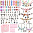 thumbnail image 1 of 91 Pcs brazaletes de Charms Kit de fabricación incluyendo cadenas de serpiente, regalo de bricolaje para niños, joyería de fabricación de suministros para las artes, 1 of 5