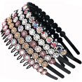 thumbnail image 1 of Diadema elegante para mujer, 5 piezas de diadema con diamantes de imitación para mujer, diadema para mujer, diadema de cristal brillante de moda para mujer, diademas antideslizantes para niñas, 1 of 5
