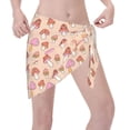 thumbnail image 2 of Disketp 70s Mushroom Women Swimsuit Cover Up Short Chiffon Summer Beach Sarong Bikini Wrap Skirt Bathing Suit, 2 of 5