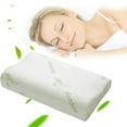 thumbnail image 1 of Hidetex Bamboo Memory Foam Pillow - Contour Sleeping Pillow with Soft Washable Cover (50×30cm, 1lb), 1 of 6