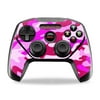 Skin Decal Wrap Compatible With SteelSeries Nimbus Controller Pink Camo