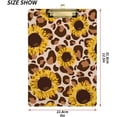 thumbnail image 3 of FMSHPON Sunflower Leopard Cute Clipboard Hardboard Wood Nursing Clip Board and Pull for Standard A4 Letter 13x9 inches, 3 of 5