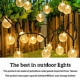 thumbnail image 2 of Solar Bubble Ball Lámpara Cadena 30 LED Cadena Luces de decoración de fiesta impermeables al aire libre para Patio Jardín Césped tholdsy  LF000023-01B, 2 of 7
