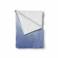 thumbnail image 2 of Ombre Soft Flannel Fleece Blanket, Deep Mysterious Ocean Sea Inspired Vivid Blue Colored Modern Design Print, Cozy Plush for Indoor and Outdoor Use, 60" x 80", White and Violet Blue, by Ambesonne, 2 of 6