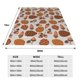 thumbnail image 3 of Balery Pinecone Autumn Pattern Manta de Felpa Suave y Acogedora – Cobija de Franela Aterciopelada para Cama, Lavable y Cálida para Sofá, Mascotas, Transpirable-50"x40", 3 of 7