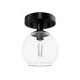 thumbnail image 5 of Hunter - Xidane 1-light Matte Black, Mini Pendant Light, Dimmable, Mid Century Modern Style, Globe Shaped, for Bedrooms, Dining, Living Rooms - 19508, 5 of 8