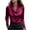 Wine, variant on Womens Elegant Satin Blouse Fashion Draped Collar Long Sleeve Shirts Tops Casual Office Business Work Shirts Dressy Party Blouse