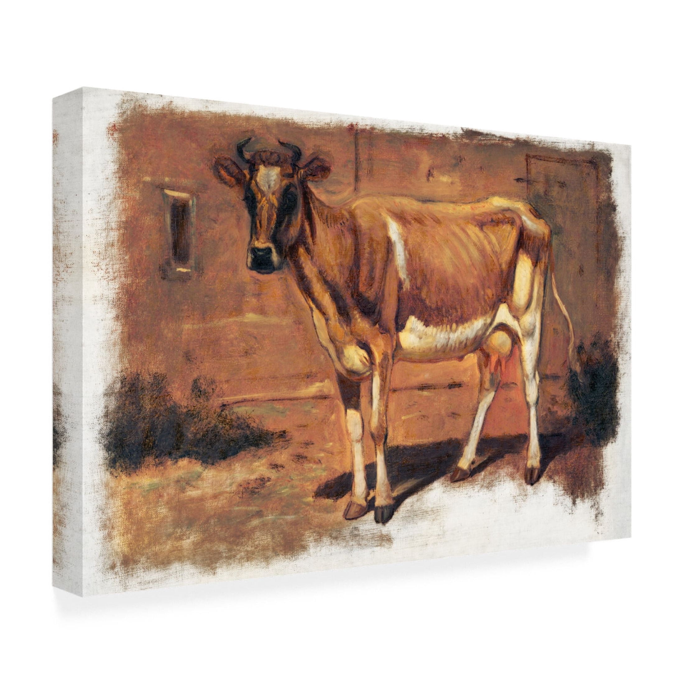 Trademark Fine Art Samuel Colman Colman Color Study of Cows II Canvas Wall Art