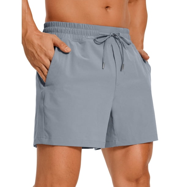 Shorts CRZ YOGA para Hombre sin Forro 5'' Secado Rápido con Bolsillos