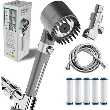 Ion Drops Shower Head, 2025 NEW Iondrops Filtered Showerhead, Filtered Shower with Handheld, Djustable Settings with Hose