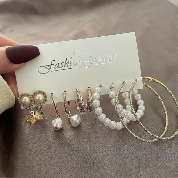 Pendientes para mujer, niña, pendientes con forma de gota, estilo coreano, mariposa, resina acrílica, estrella, corazón, aro redondo, perla, regalo ---- Er22y0080 --- Código de producto 70708 Er22y008