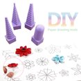 thumbnail image 2 of Cuadros Decorativos 1 Juego de plástico DIY papel flor creación decoración arte papel Quilling Tower JShteea Nuevos Originales, 2 of 9