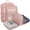 A-Pink-6, variant on 3‑Set Double‑Deck Compression Packing Cubes, Lightweight Travel Luggage Organizer