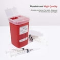 thumbnail image 3 of Alcedo Sharps Container for Home Use and Professional 1 Quart (3-Pack) | Biohazard Needle and Syringe Disposal | Small Portable Container for Travel, 3 of 10