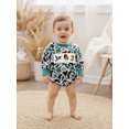 thumbnail image 6 of BemeyourBBs Baby Boy Romper Long Sleeve Camouflage Embroidery Animal Fall Bodysuit, 6 of 9