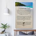thumbnail image 5 of The Seaside Scenery Footprints in The Sand Poster Decorative Painting Bathroom Decor Living Room Canvas Wall Art UnFramed-1,12x18inch(30x45cm), 5 of 16