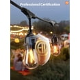 thumbnail image 3 of Luces de cadena addlon 14.6m LED vintage irrompibles para exteriores, 3 of 8