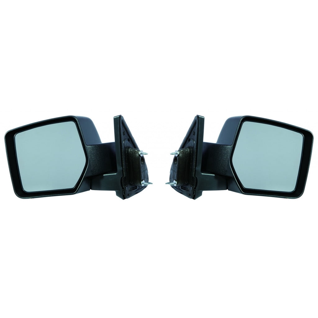 Pair Side View Mirrors for 07-17 Jeep Patriot Power Textured 5155459AG 5155458AG