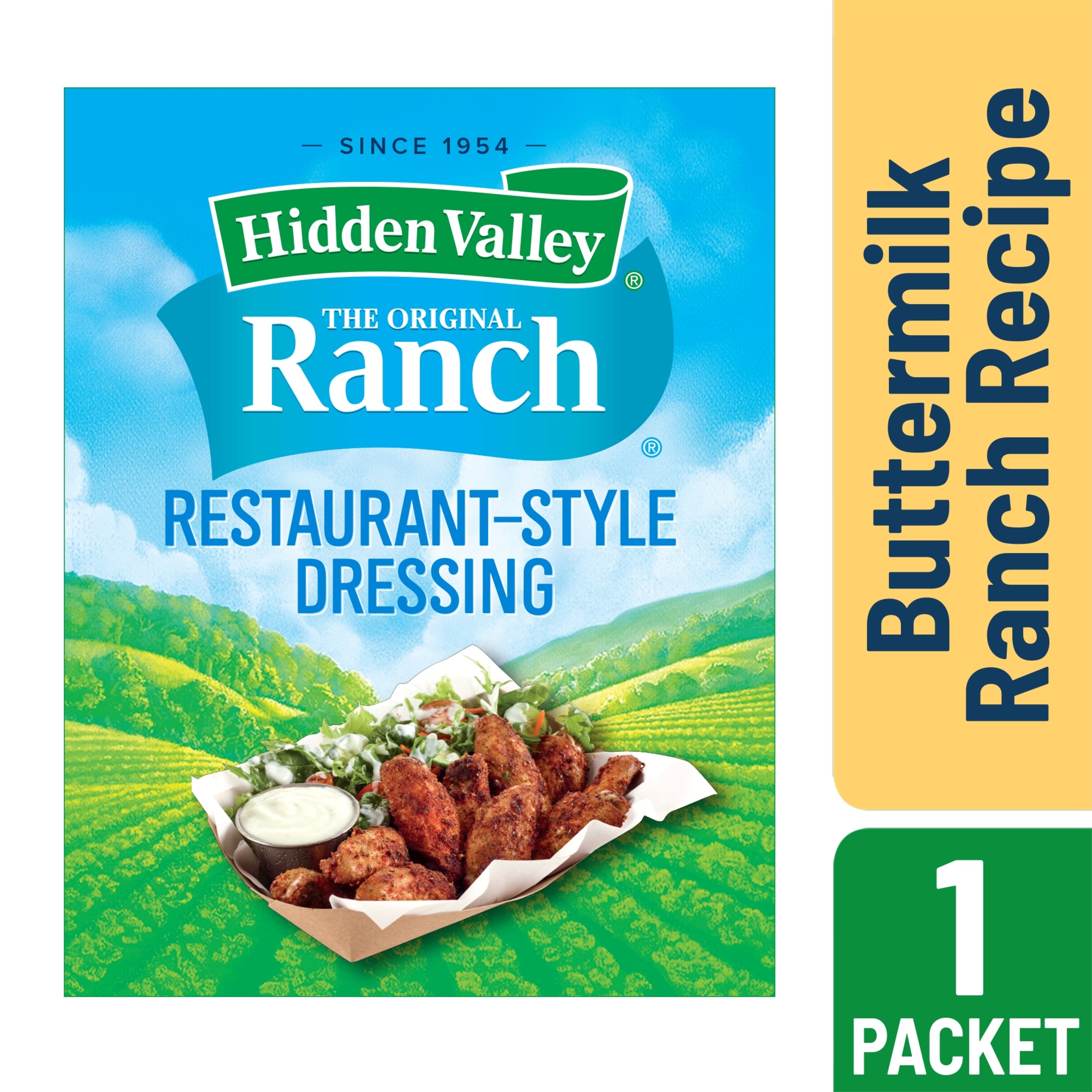 Hidden Valley Buttermilk Ranch Salad Dressing Seasoning Mix Gluten 