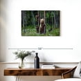 thumbnail image 3 of Elephant Stock Bears In Forest Wall Art - Horizontal Canvas Wall Art - Living Room Wall Decor - Animal Canvas - Green And Brown Decor - 30" x 20", 3 of 8