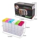 thumbnail image 3 of Caja de plástico transparente para condimentos, bote para condimentos, recipiente para especias y hierbas (juego de 6 unidades), 3 of 7
