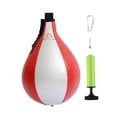 thumbnail image 1 of amagogo Boxing Speed Bag Hanging Exercise Speedball Striking Bag Punch Ball Speedbag for silver red, 1 of 10