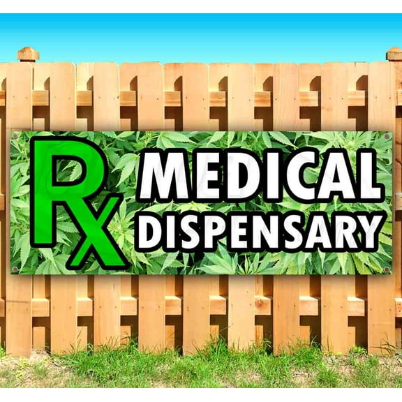 Medical Dispensary 13 oz Vinyl Banner With Metal Grommets